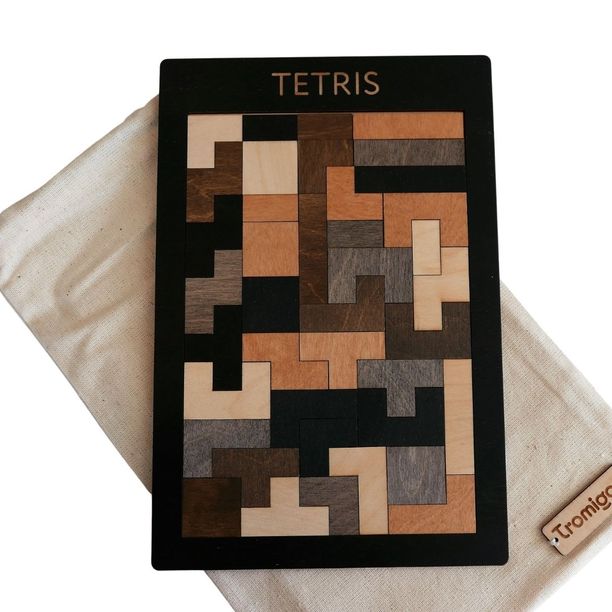 Puzzle Tetris - Handmade maľovaný